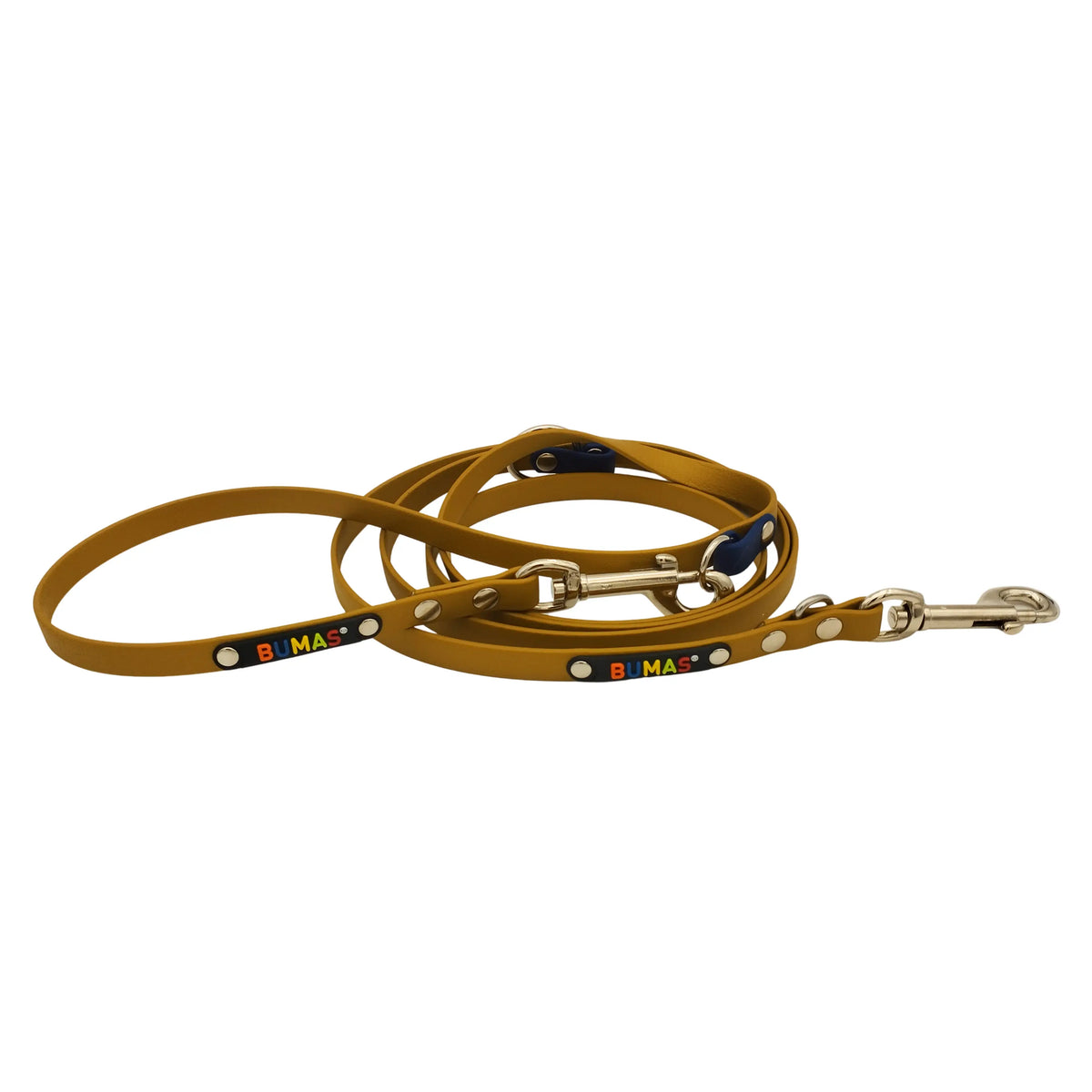 BUMAS verstellbare Führleine gold-navyblau