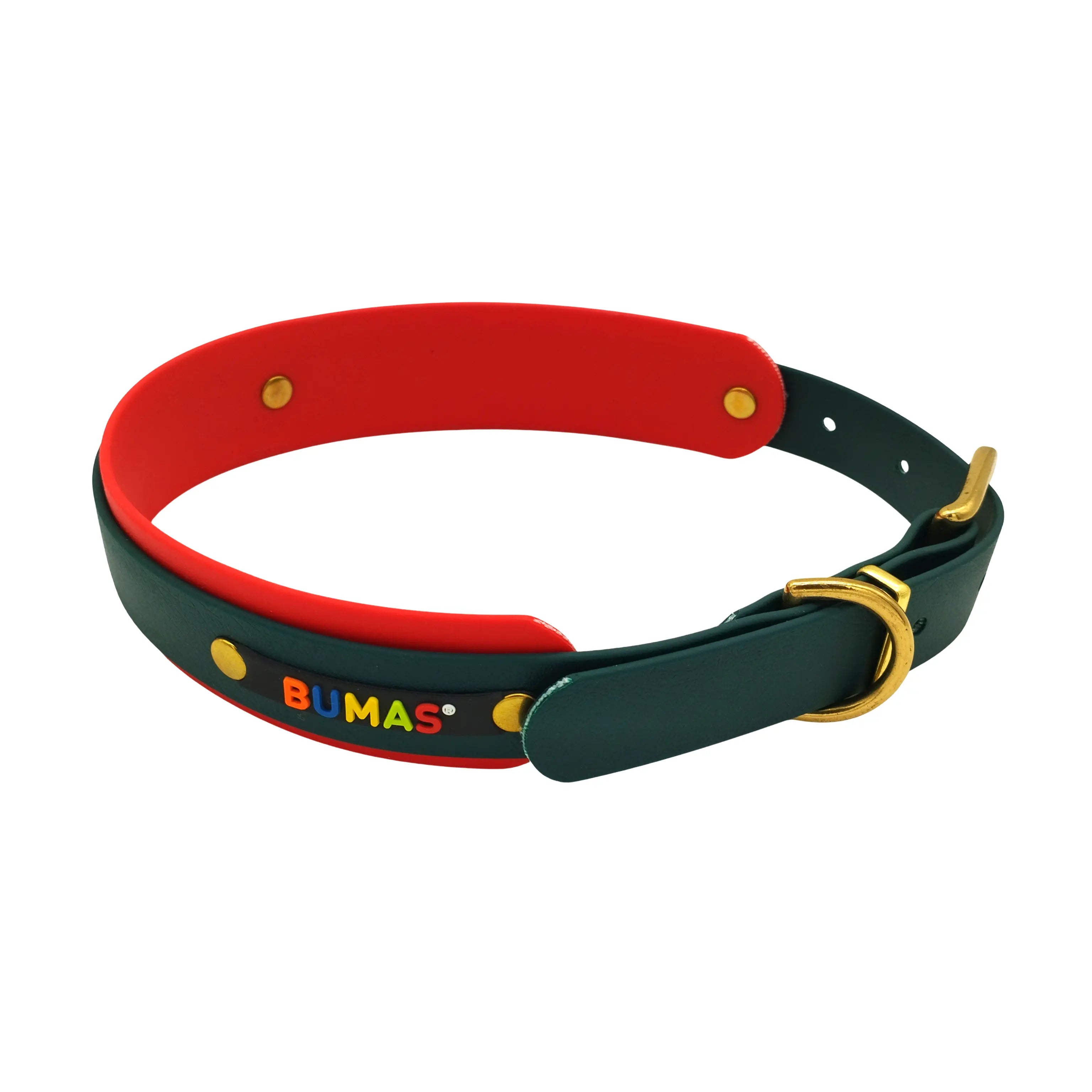 BUMAS Maulkorb Elements dunkelgrün-rot