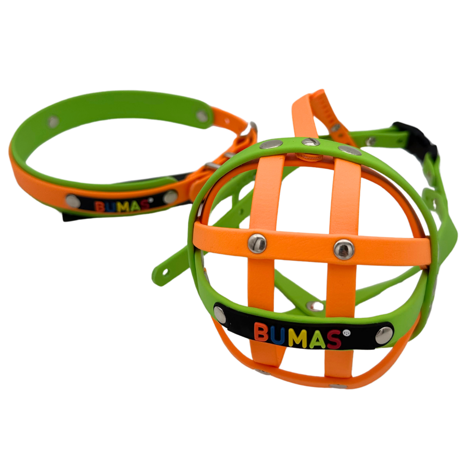 BUMAS Biothane Maulkorb für Französische Bulldogge