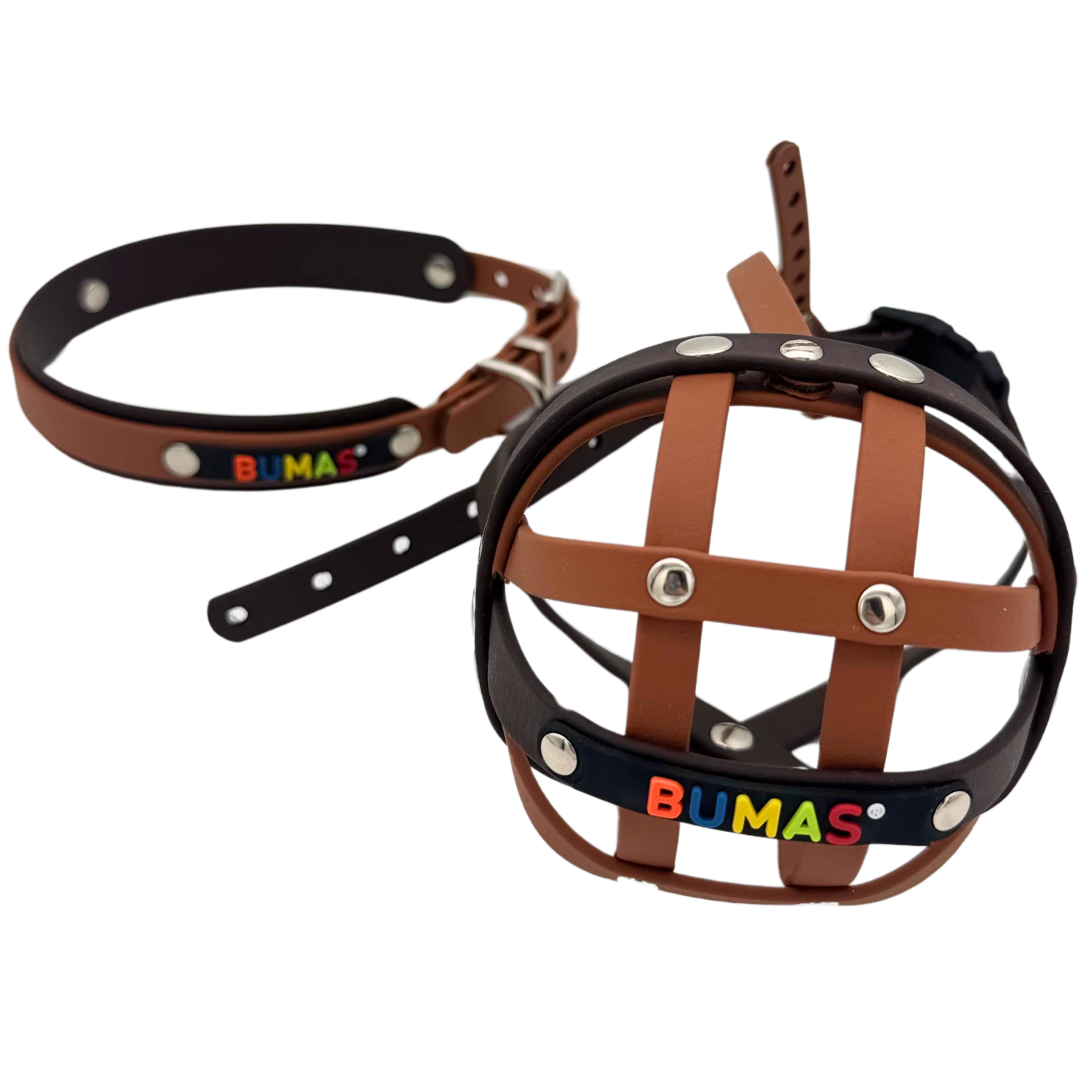 BUMAS Biothane Maulkorb für Französische Bulldogge