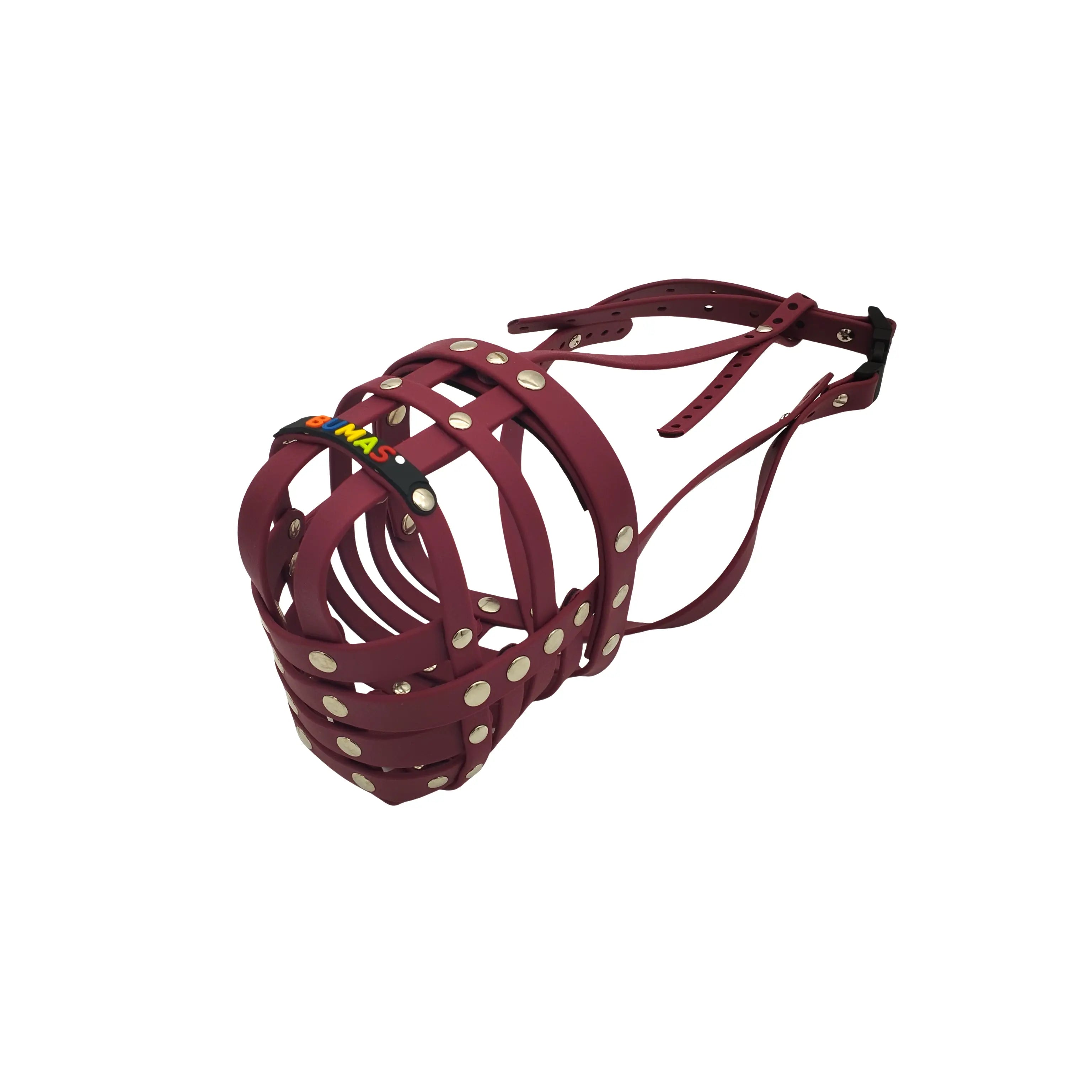 BUMAS Maulkorb weinrot-weinrot-weinrot