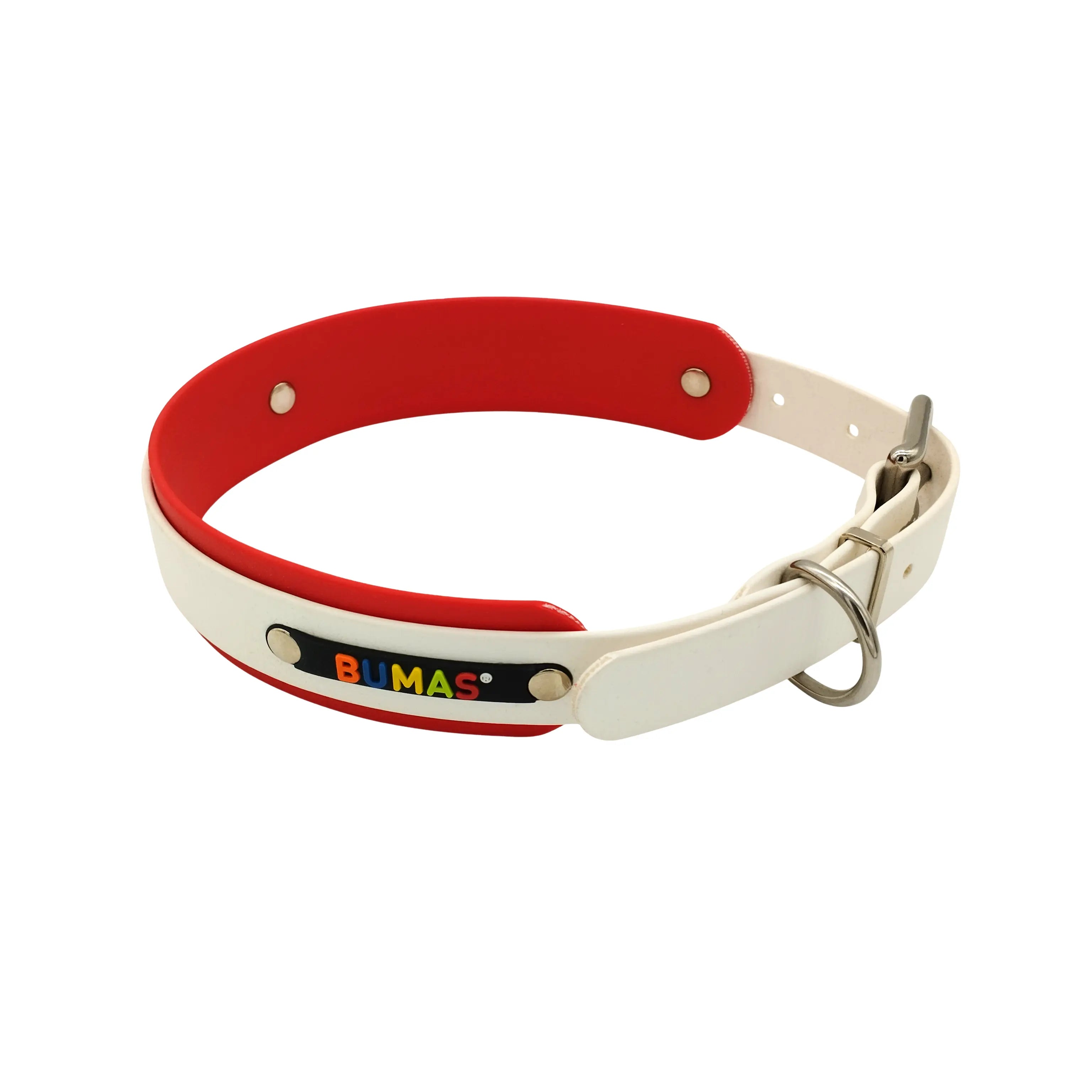 BUMAL Elements Halsband weiß-rot