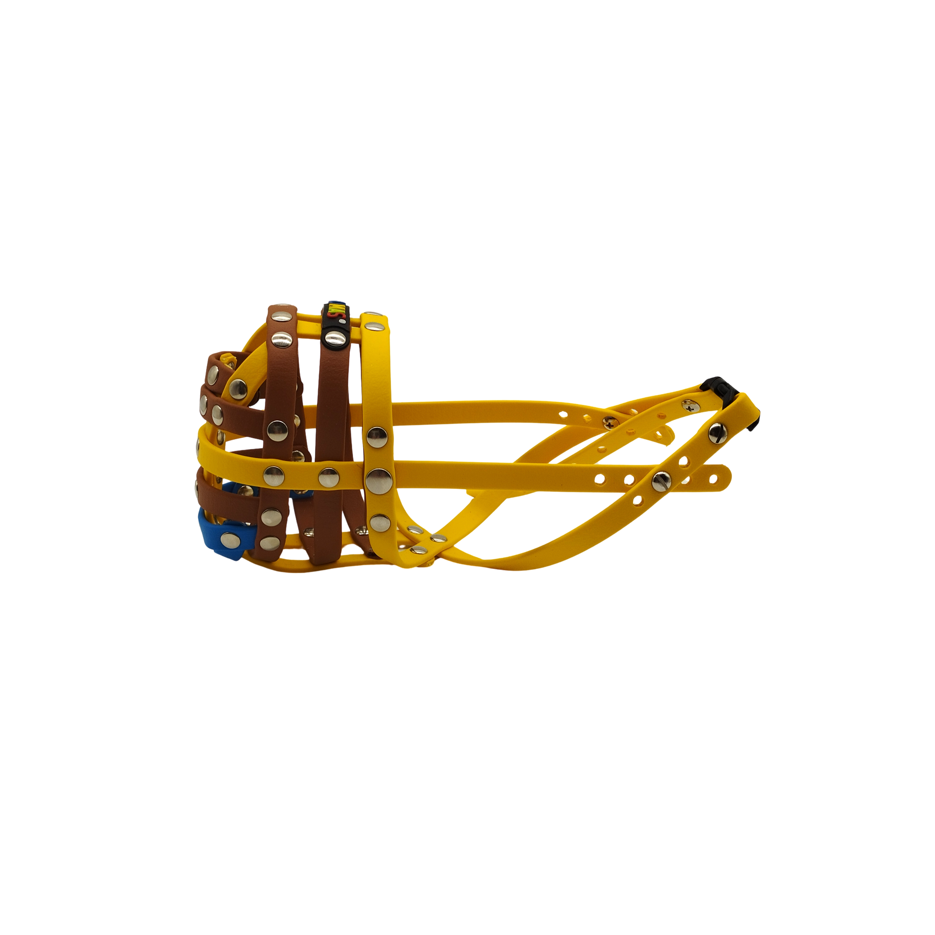 BUMAS Maulkorb gelb-hellbraun-gelb