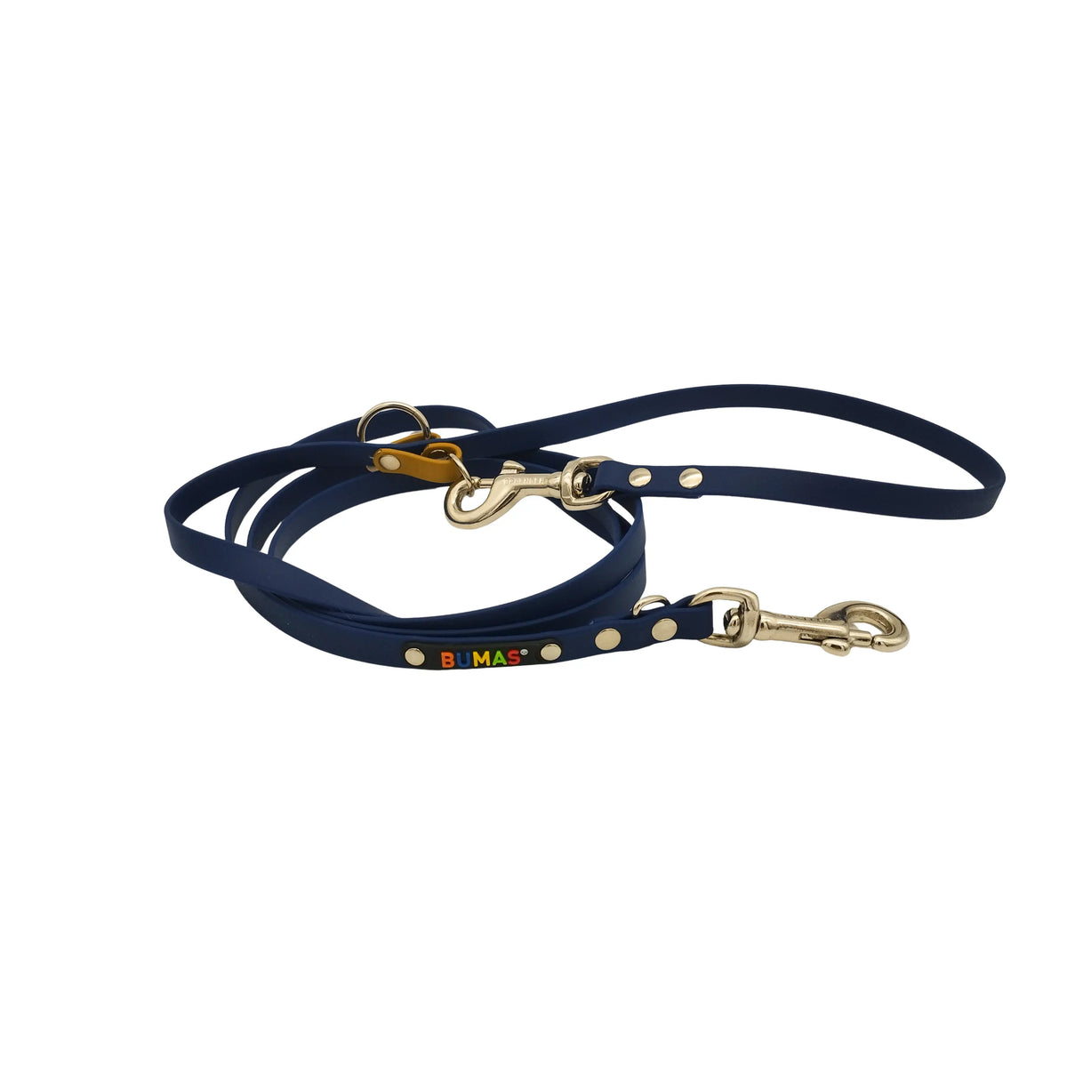 BUMAS verstellbare Führleine navyblau-gold