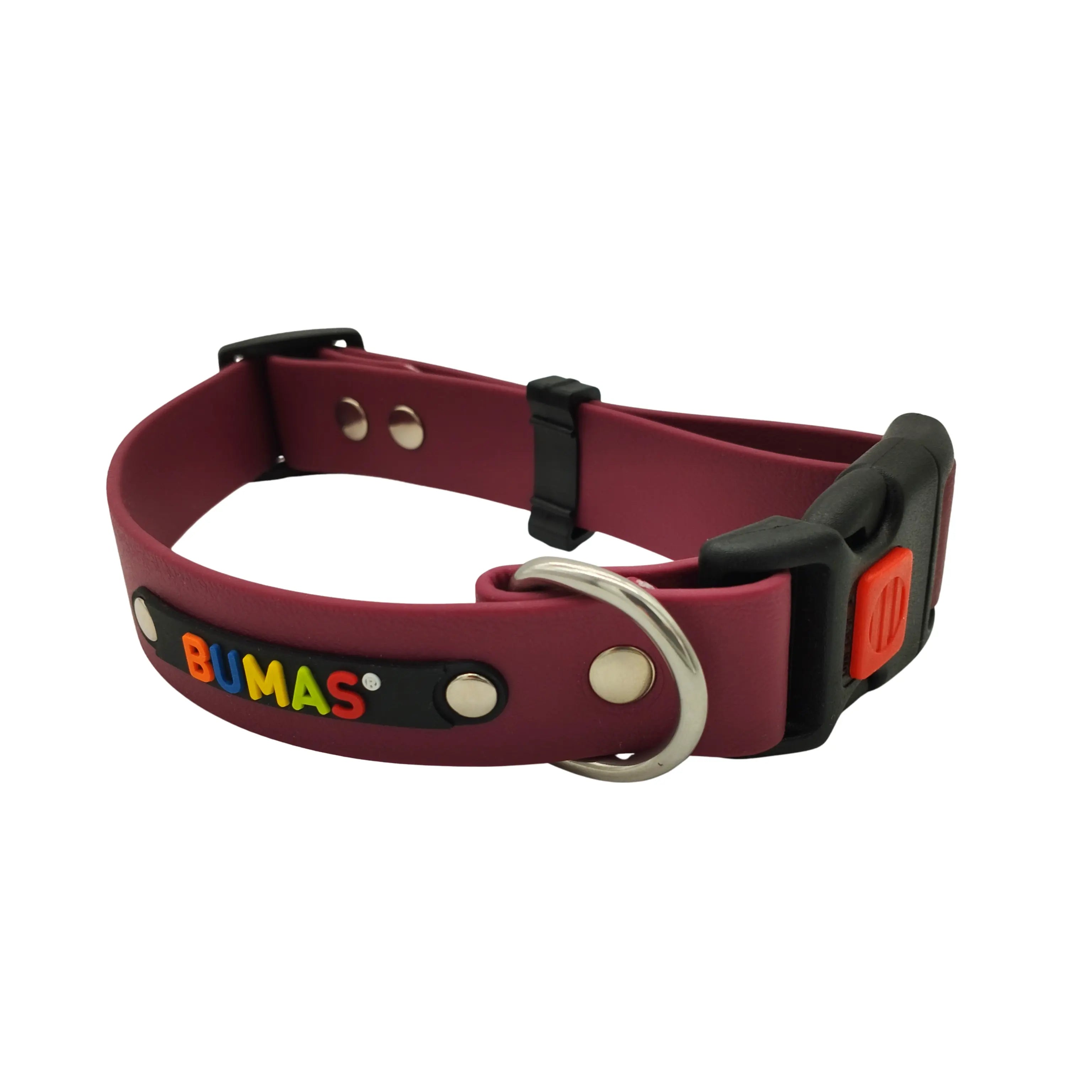 BUMAS Halsband Classic weinrot 40-50cm