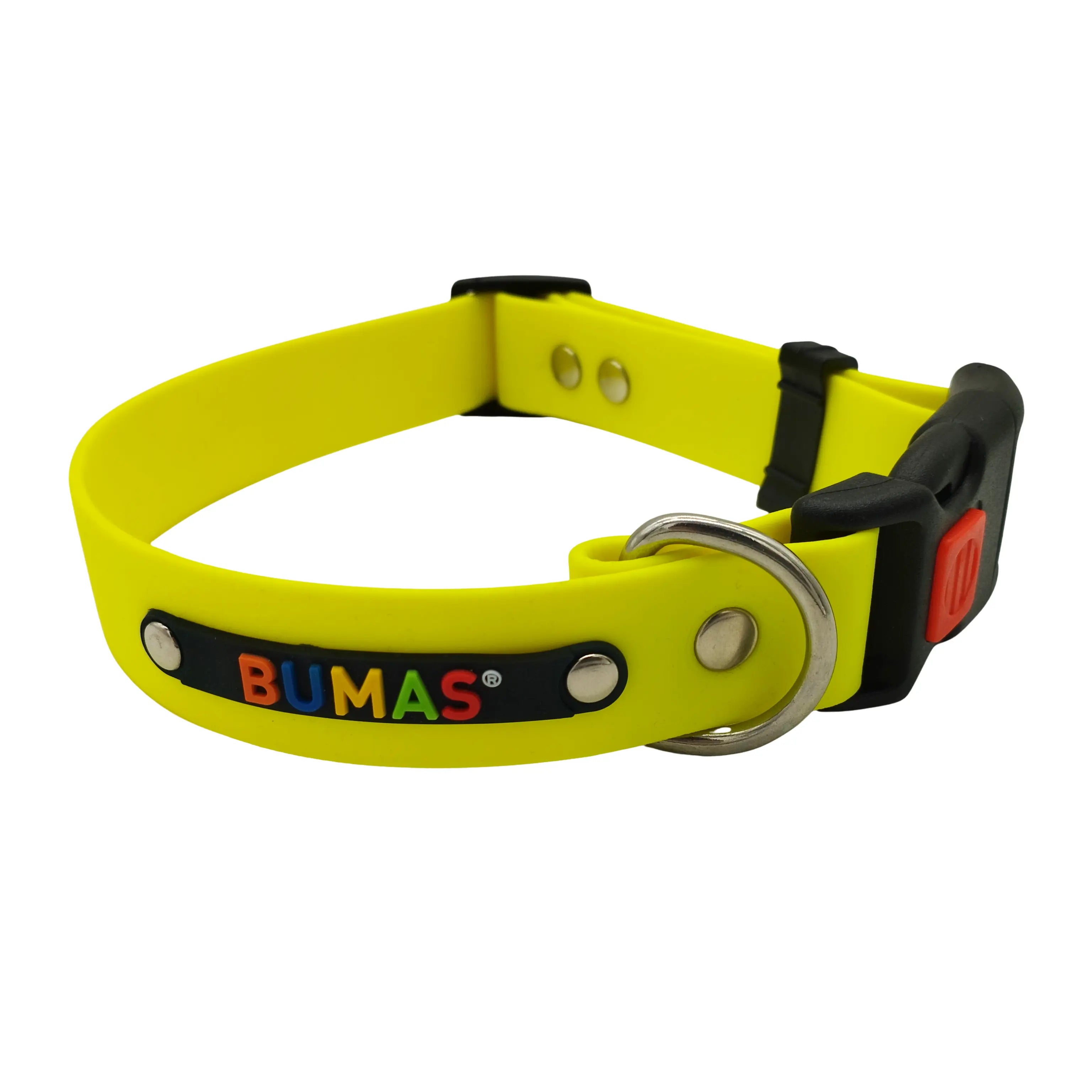 BUMAS Halsband Classic neon gelb 40-50cm