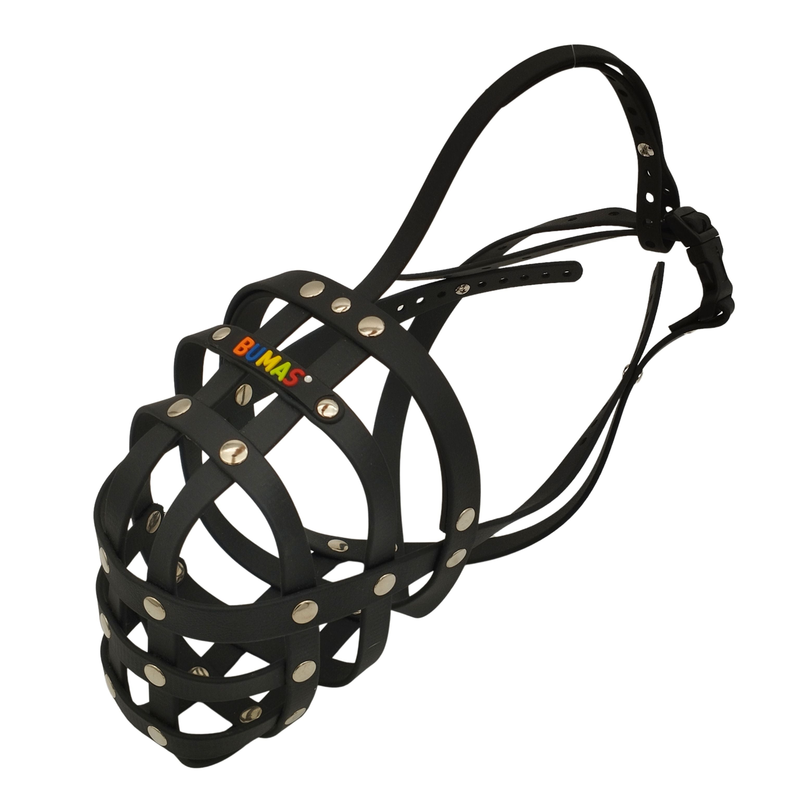 Muselière BUMAS Biothane pour Bull Terriers à museau rabattu