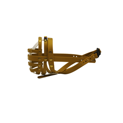 BUMAS Maulkorb gold-gold-weiß