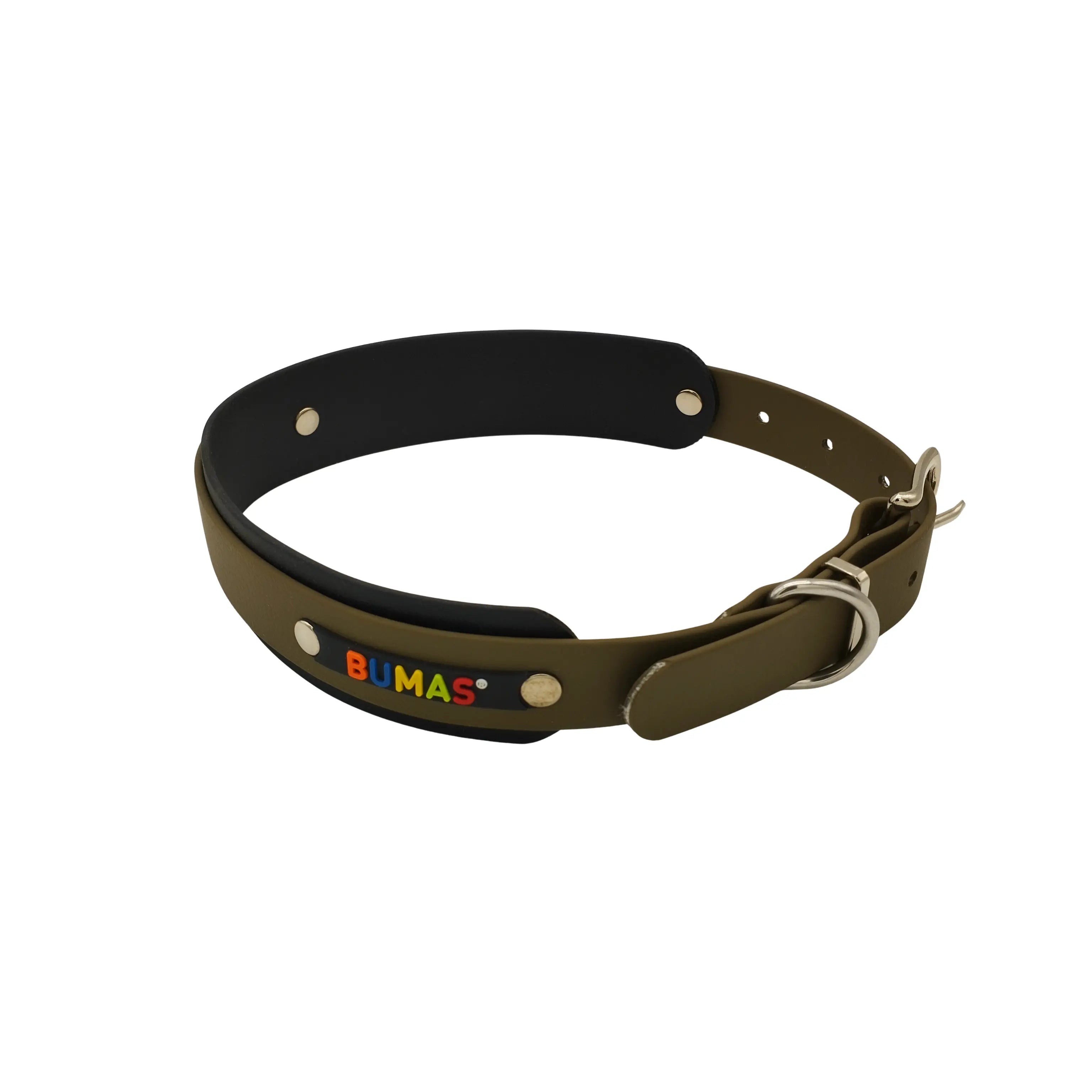 BUMAS Elements Halsband olivgrün-schwarz 45-55cm