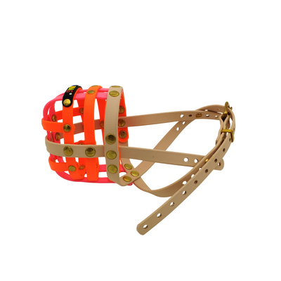 BUMAS Maulkorb puder-neon orange-neon pink