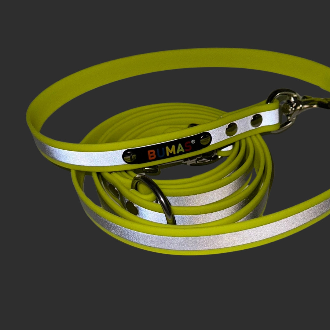 reflektierende Leine Gelb 2