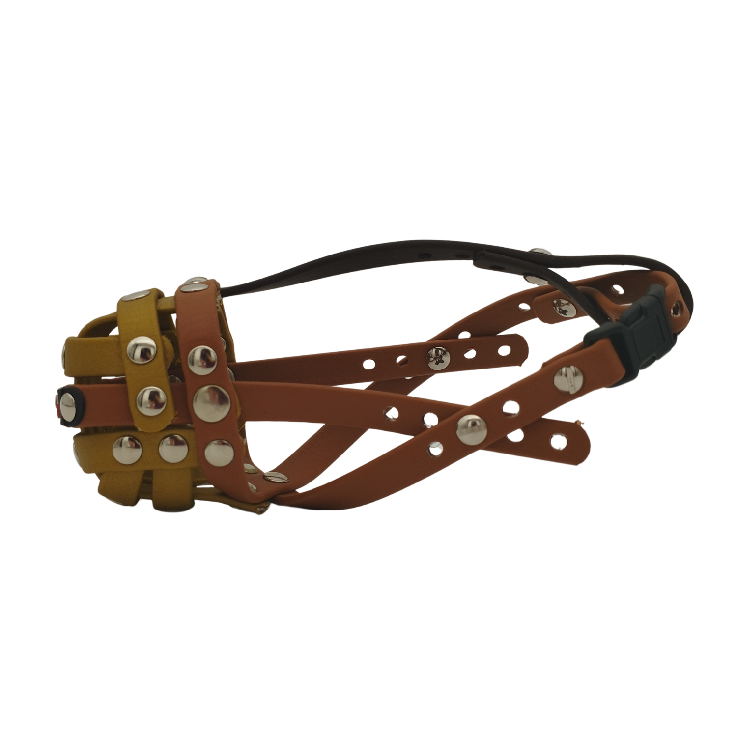 BUMAS Maulkorb Hellbraun – Gold - Gold BUMAS Maulkorb Hellbraun – Gold - Gold