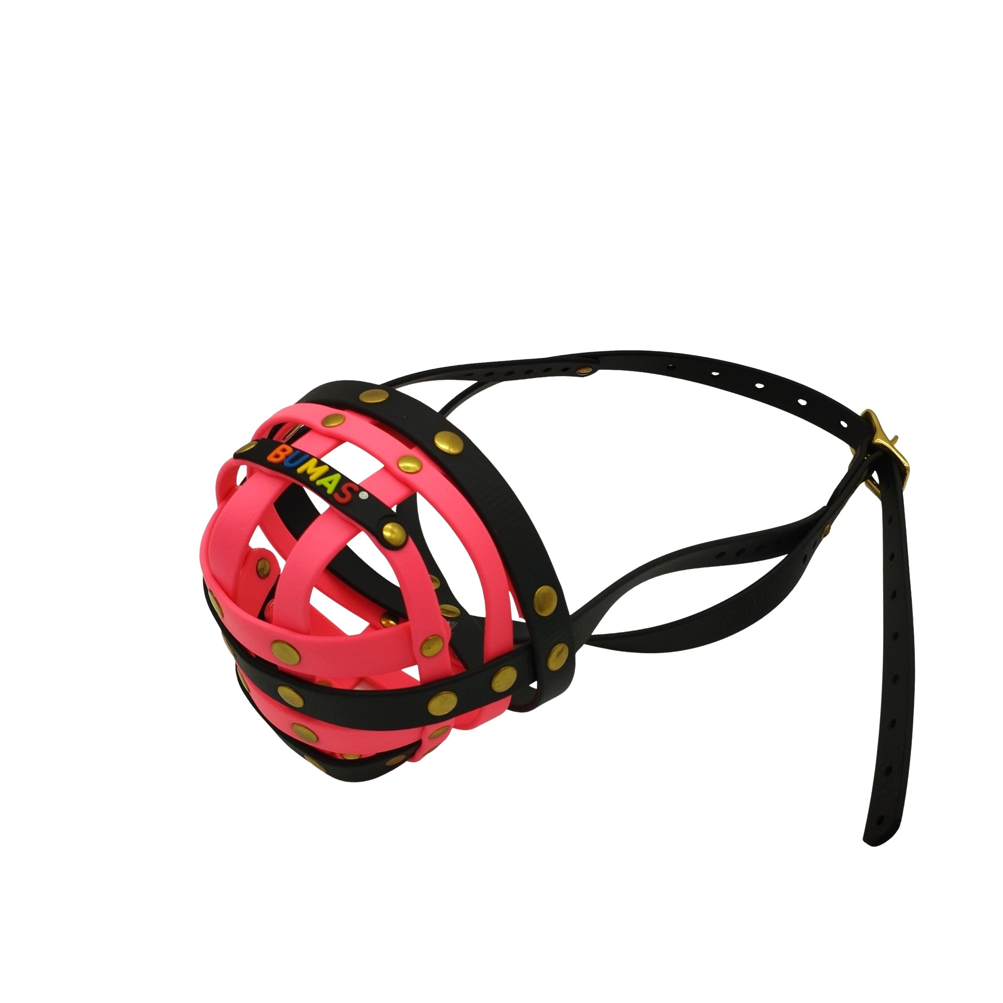 BUMAS Maulkorb Schwarz - Neon pink - Neon pink