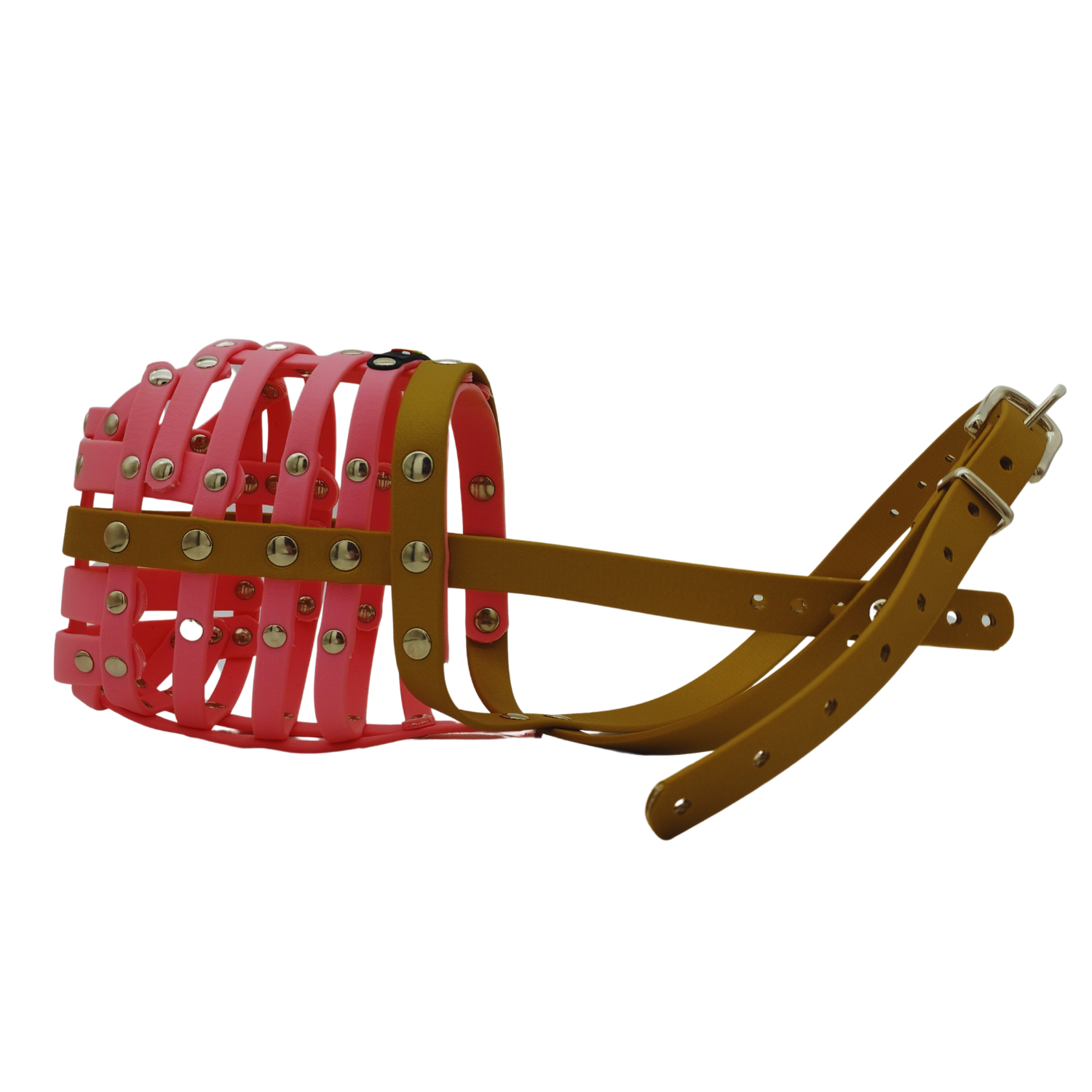 BUMAS Maulkorb Gold - Pastellrosa - Pastellrosa