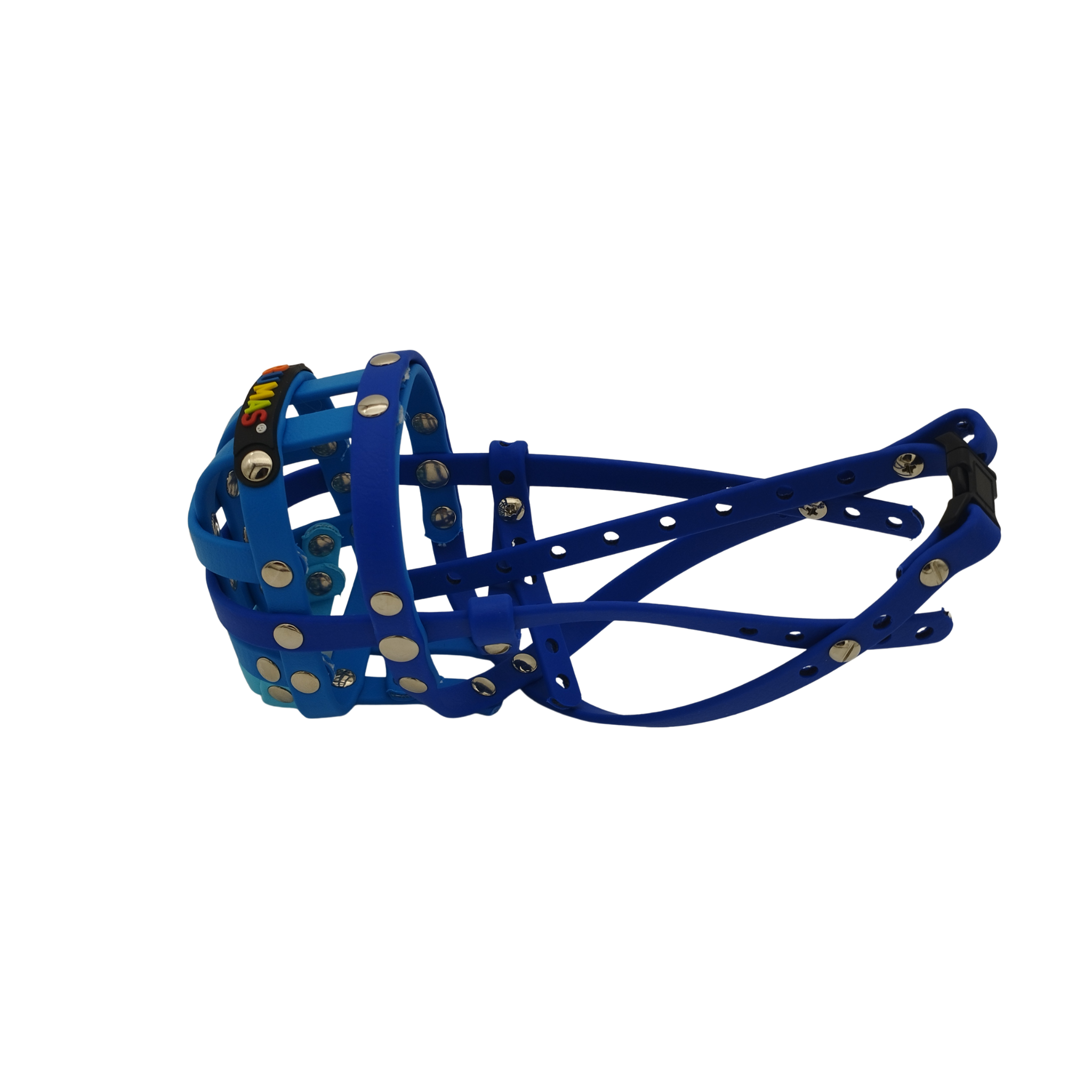 BUMAS Maulkorb Blau-Hellblau-Hellblau