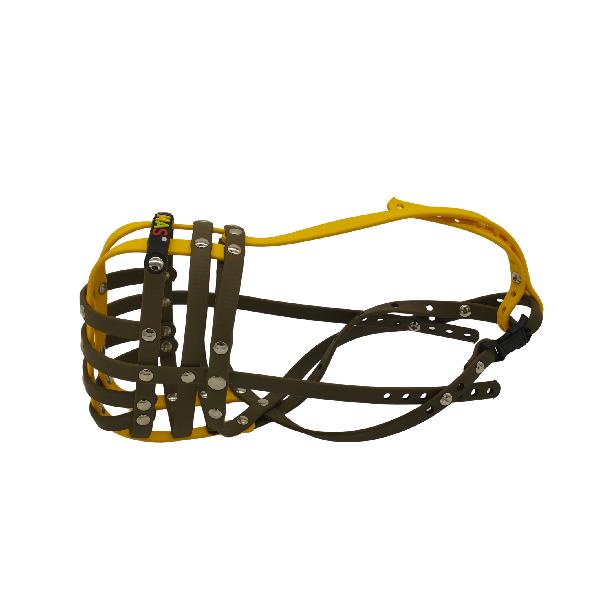 BUMAS Maulkorb Olivgrün - Olivgrün - Gelb BUMAS Maulkorb Olivgrün - Olivgrün - Gelb