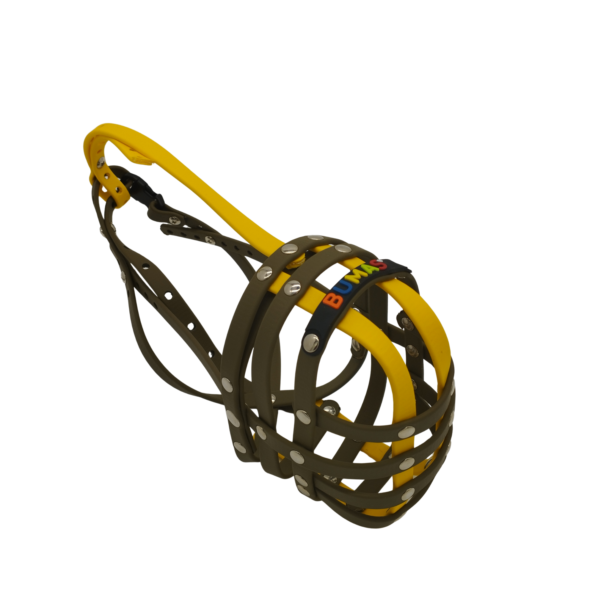BUMAS Maulkorb Olivgrün - Olivgrün - Gelb BUMAS Maulkorb Olivgrün - Olivgrün - Gelb