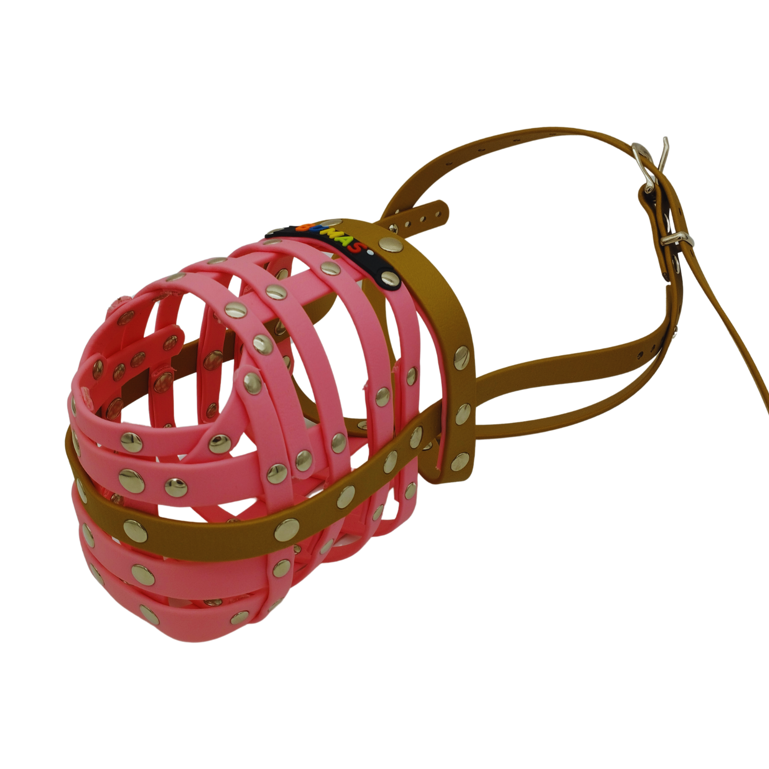 BUMAS Maulkorb Gold - Pastellrosa - Pastellrosa