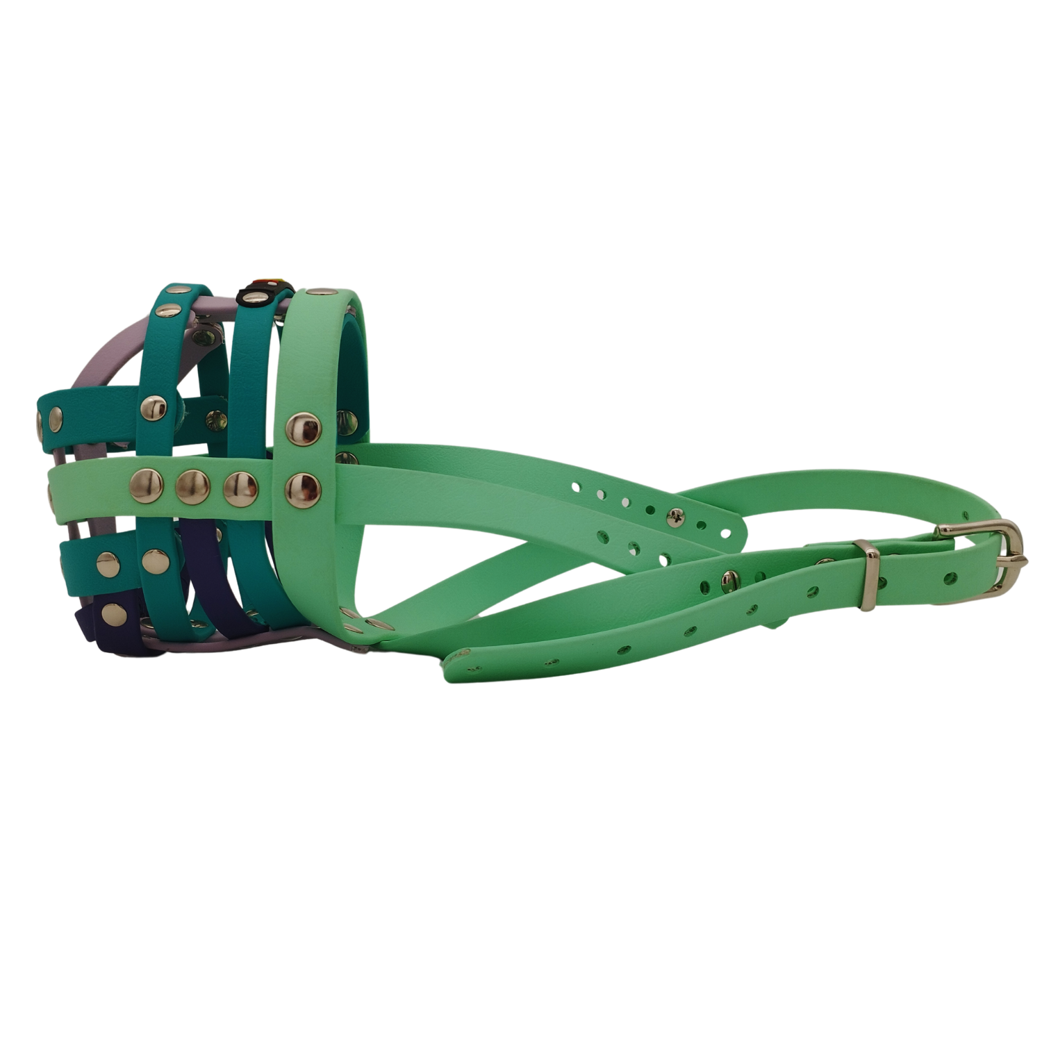 BUMAS Maulkorb Karibikgrün-Türkis-Pastellviolett BUMAS Maulkorb Karibikgrün-Türkis-Pastellviolett