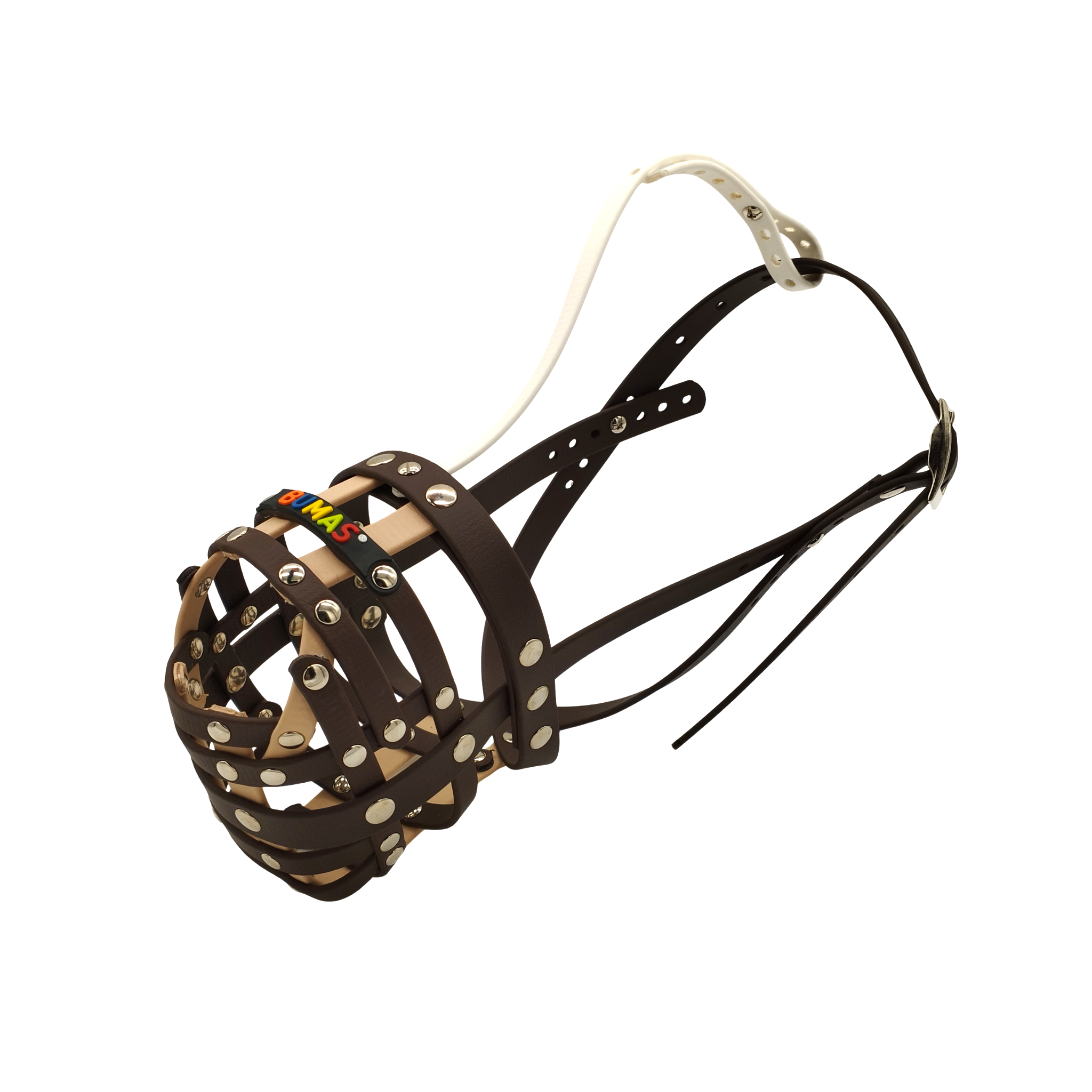 BUMAS Maulkorb Braun - Braun - Puder