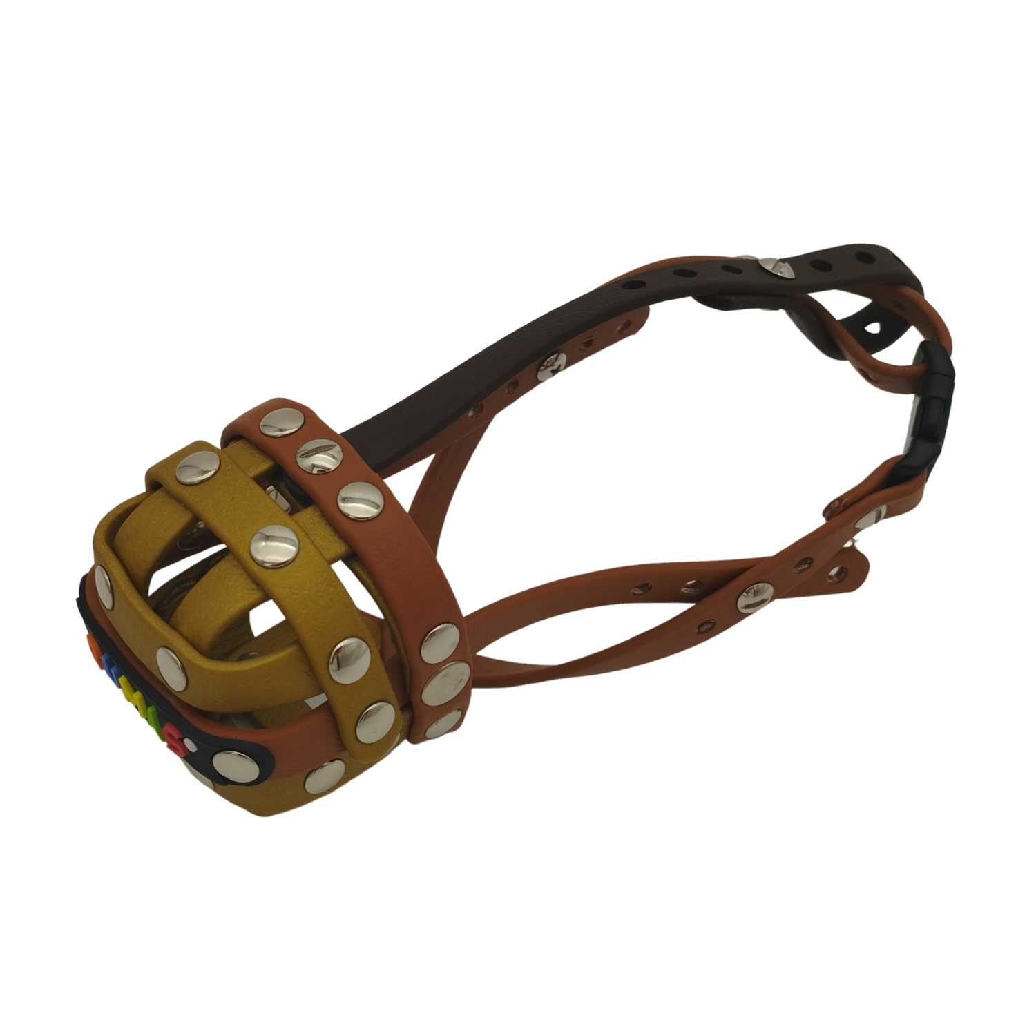 BUMAS Maulkorb Hellbraun – Gold - Gold BUMAS Maulkorb Hellbraun – Gold - Gold