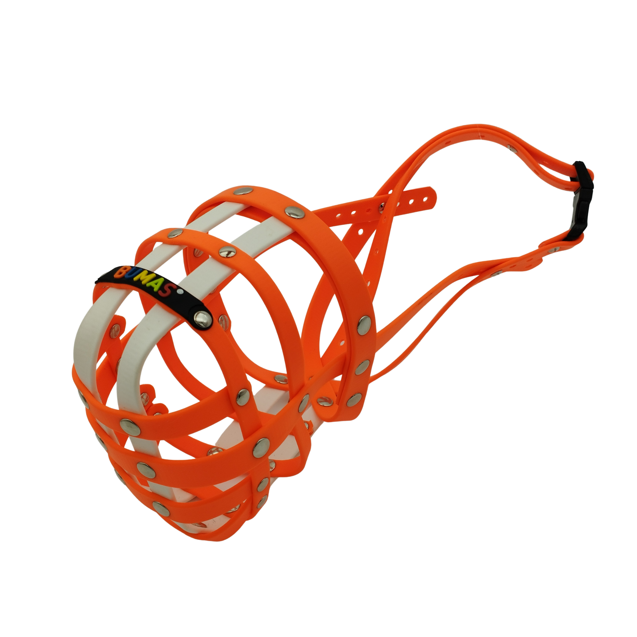 BUMAS Maulkorb Neon Orange – Neon Orange – Weiss BUMAS Maulkorb Neon Orange – Neon Orange – Weiss